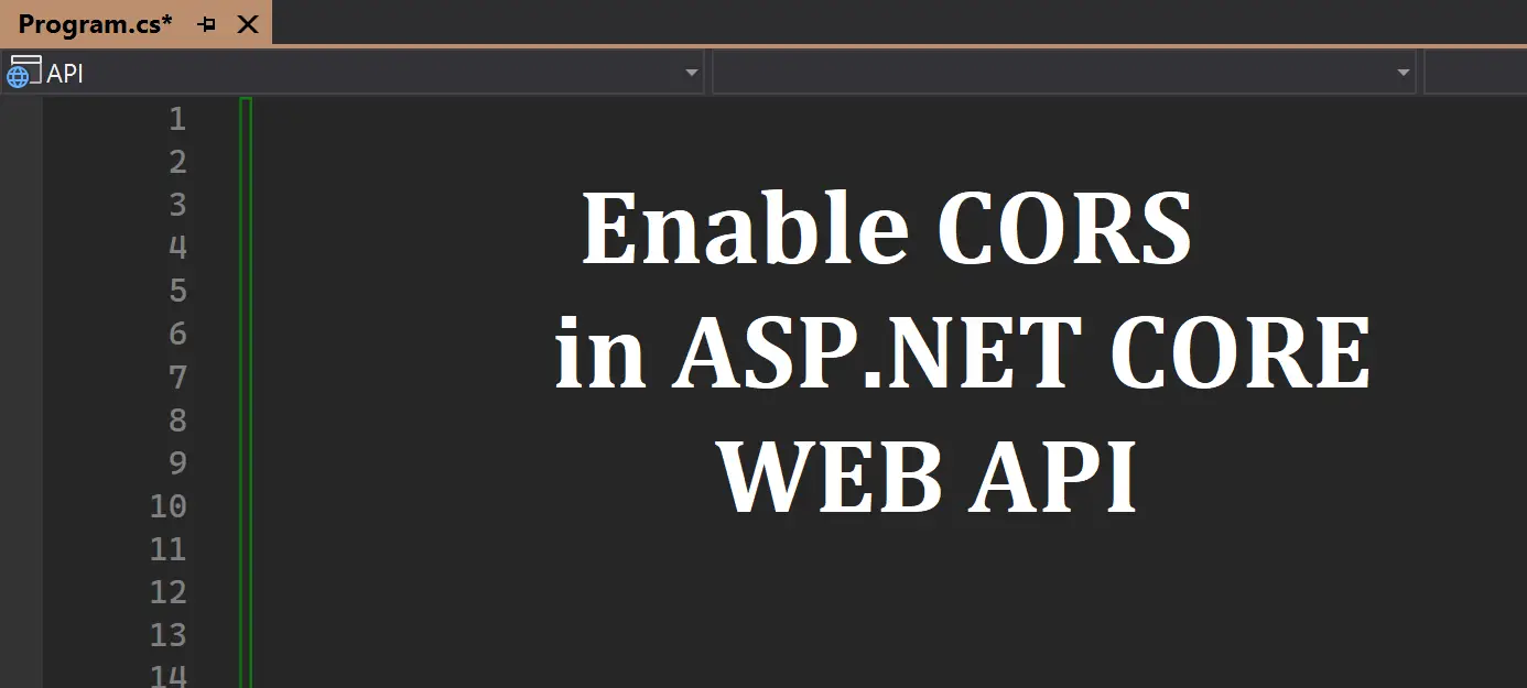 Enable CORS in ASP.NET CORE WEB API